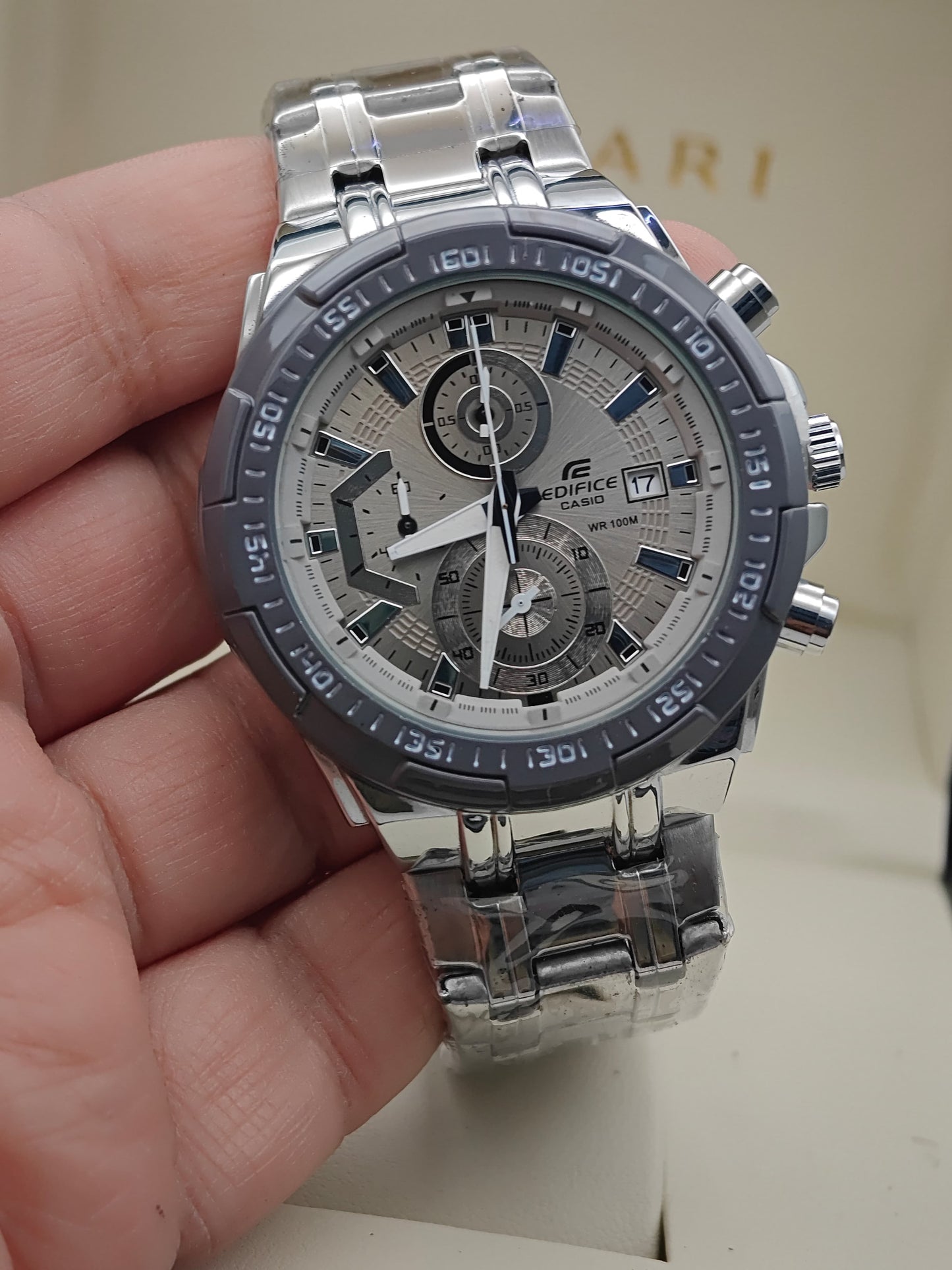 Casio Edifice White chronograph
