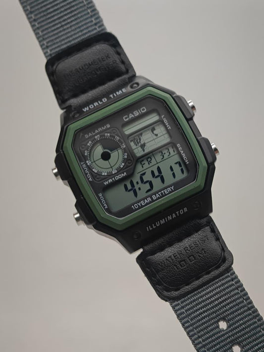 Casio AE- 1200WHB-1BV grey strap
