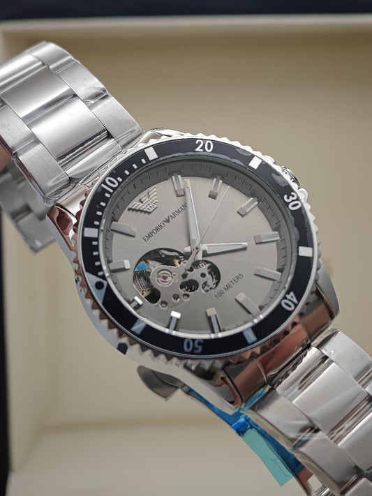 Emporio Armani Men’s Stainless Steel White Dial Watch